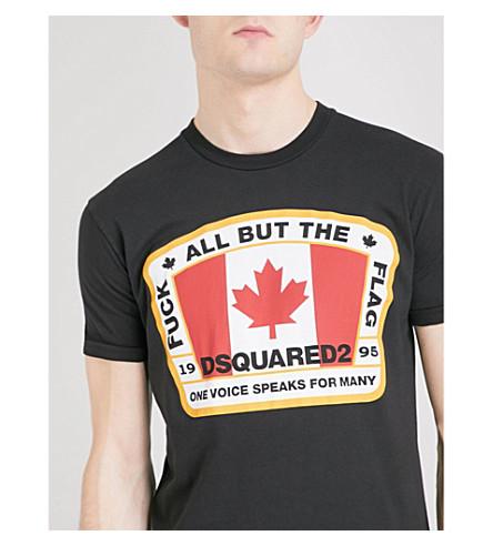 dsquared flag t shirt