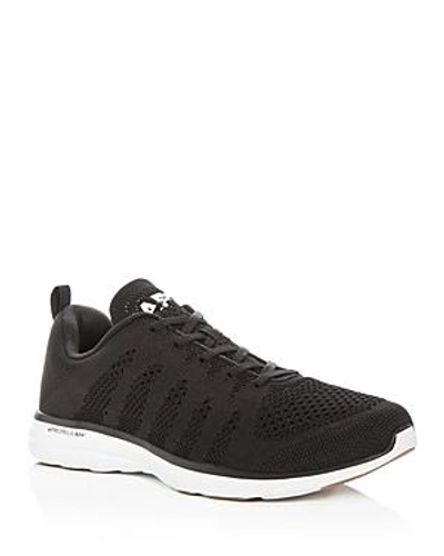 Shop Apl Athletic Propulsion Labs Athletic Propulsion Labs Men's Techloom Pro Lace Up Sneakers In Black