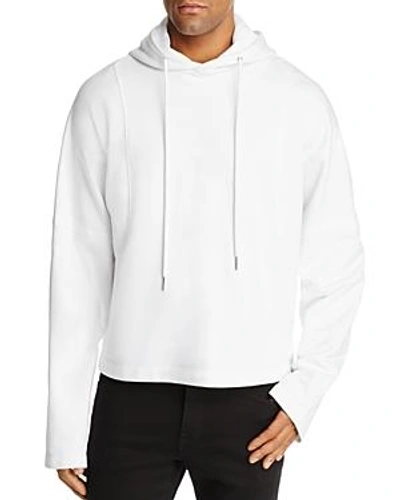 Shop Helmut Lang Distorted Arm Hooded Sweatshirt In White