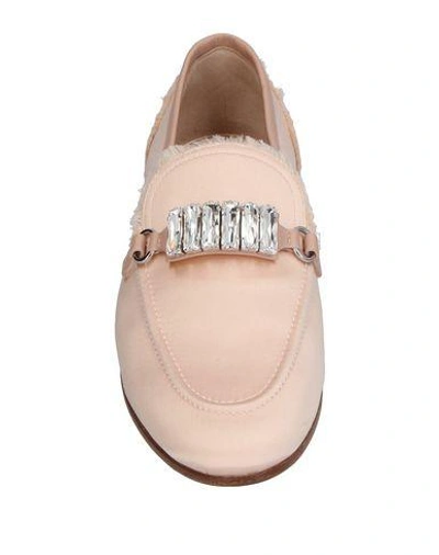 Shop Giuseppe Zanotti Loafers In Light Pink