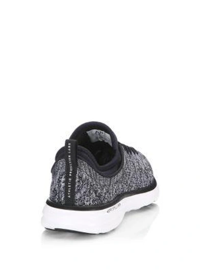 Shop Apl Athletic Propulsion Labs Techloom Phantom Sneakers In Cosmic Grey Black Speckle