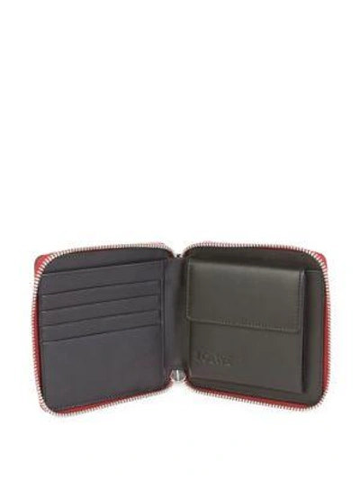 Shop Loewe Small Leather Puzzle Wallet In Multicolor
