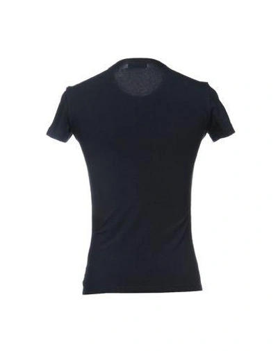 Shop Emporio Armani Undershirt In Dark Blue
