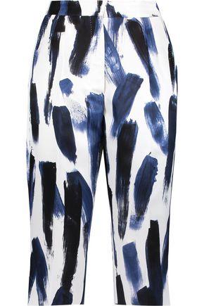 white satin skinny pants