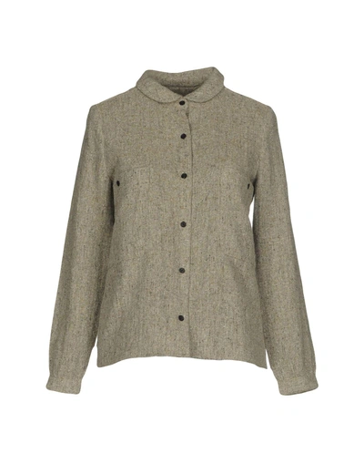 Shop French Trotters Solid Colour Shirts & Blouses In Grey