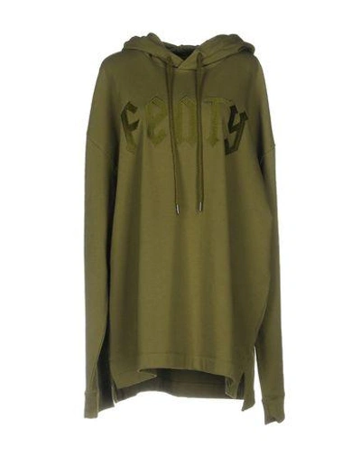 Shop Fenty X Puma Sweatshirt In Military Green