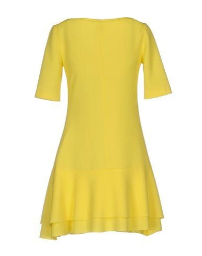 Shop Pinko Short Dresses In Yellow