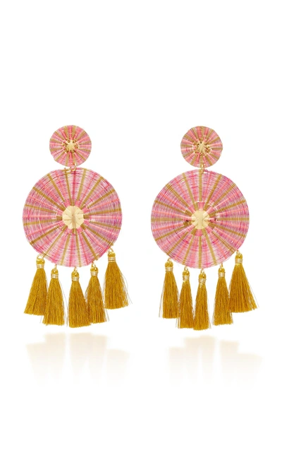 Shop Mercedes Salazar Yui Rosa Earrings In Pink