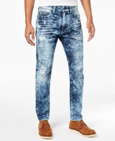 Shop True Religion Men's Mick Slouchy Skinny-fit Stretch Destroyed Jeans In Retro Active