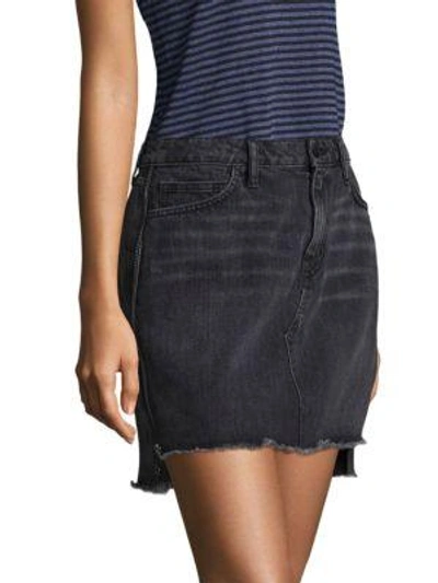 Shop Sandrine Rose Denim Five-pocket Mini Skirt In Anarchy