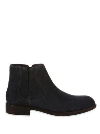 Shop John Varvatos Waverly Covered Leather Chelsea Boots In Mineral Blue