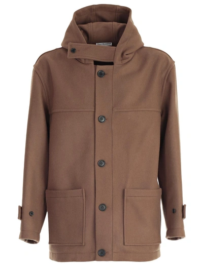 Shop Gosha Rubchinskiy Coat In A Beige