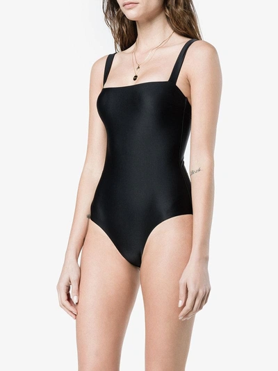 Shop Matteau The Square Maillot Swimsuit In Black