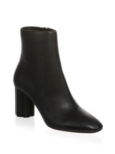 Shop Ferragamo Classic Leather Ankle Boots In Black