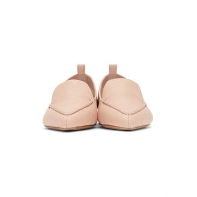 Shop Nicholas Kirkwood Pink Leather Beya Loafers In P07 Powder