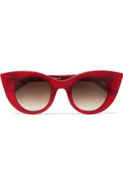 Shop Thierry Lasry Hedony Cat-eye Acetate Sunglasses In Red