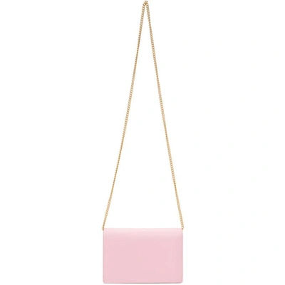 Shop Fendi Pink 'f Is ' Chain Wallet Bag