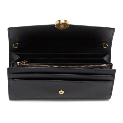 Shop Fendi Black 'f Is ' Chain Wallet Bag