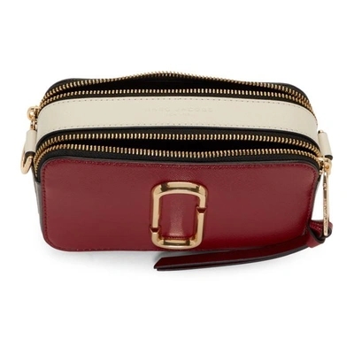 Shop Marc Jacobs Burgundy Small Snapshot Bag In 598 Maroon