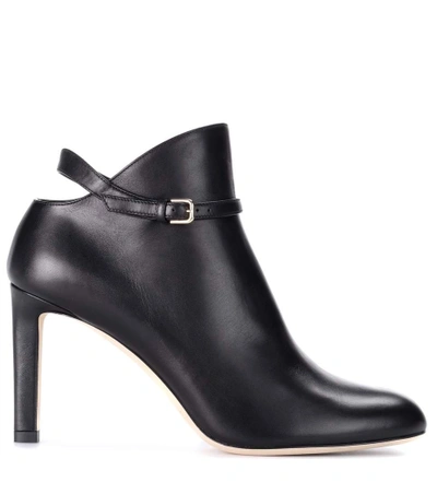 Shop Jimmy Choo Tor Leather Ankle Boots In Black