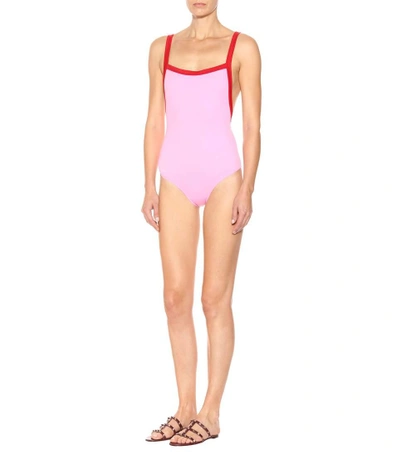 Shop Valentino One-piece Swimsuit In Pink