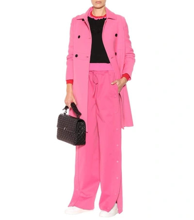 Shop Valentino Wide-leg Trackpants In Pink