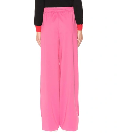 Shop Valentino Wide-leg Trackpants In Pink