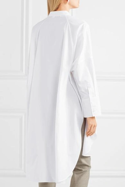 Shop Jil Sander Cotton-poplin Shirt In White