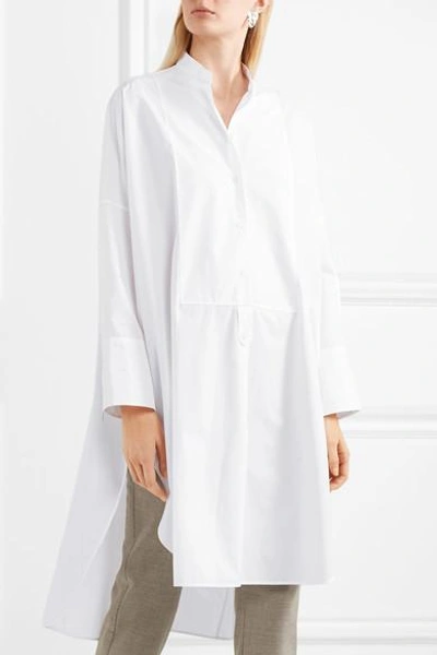 Shop Jil Sander Cotton-poplin Shirt In White