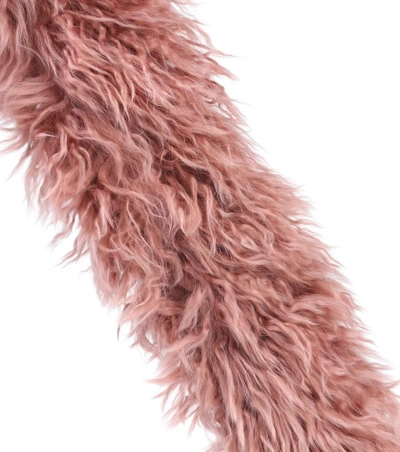 Shop Fendi Exclusive To Mytheresa.com - Alpaca Shoulder Strap In Pink