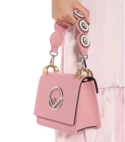 Shop Fendi Exclusive To Mytheresa.com - Mini Strap You Leather Bag Strap In Pink