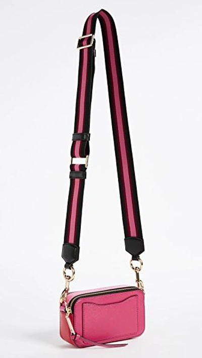 Shop Marc Jacobs Snapshot Crossbody Bag In Hibiscus Multi