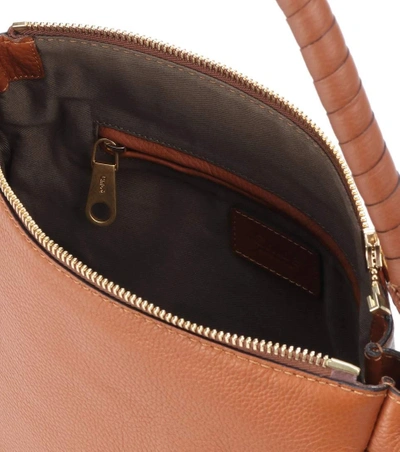 Shop Chloé Marcie Medium Leather Tote In Brown
