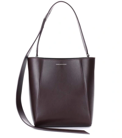 Shop Calvin Klein 205w39nyc Small Bucket Leather Tote