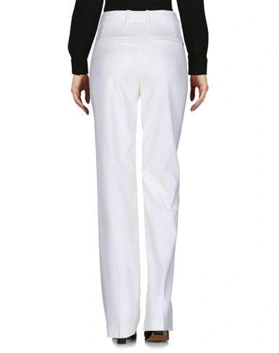 Shop Dondup Woman Pants Ivory Size 8 Virgin Wool, Elastane In White