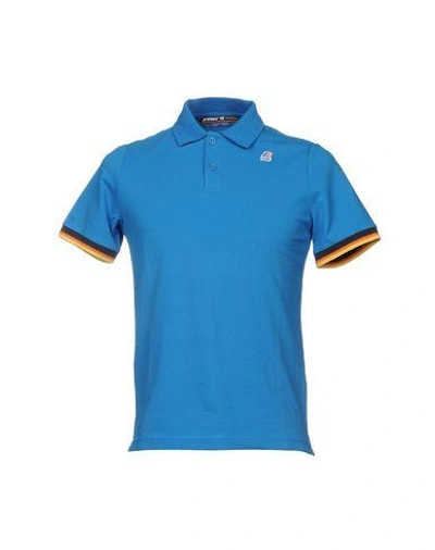 K-way Vincent Polo Shirt In Azure