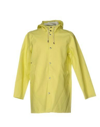 Shop Stutterheim Overcoats In Light Yellow