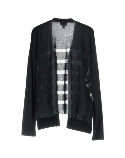 Shop Armani Jeans Cardigans In Dark Blue