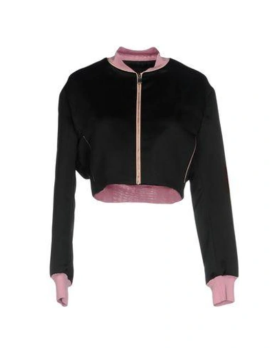 Shop Pinko Woman Jacket Black Size 4 Polyester, Viscose