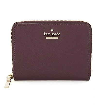 Shop Kate Spade Cameron Street Lainie Leather Wallet In Black