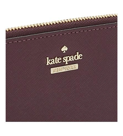 Shop Kate Spade Cameron Street Lainie Leather Wallet In Black