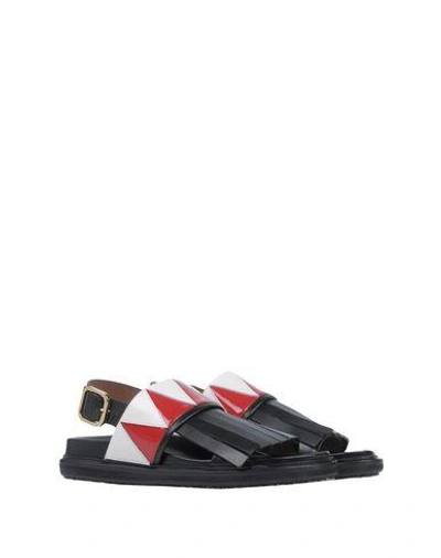 Shop Marni Sandals In Red