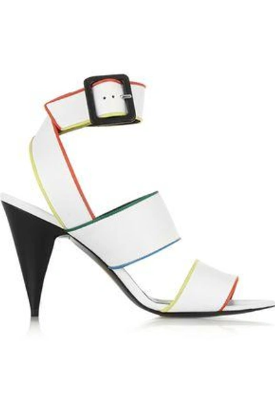 Shop Pierre Hardy Woman Labanda Leather Sandals White