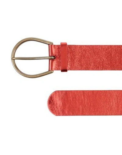 Shop Maison Margiela Belts In Red