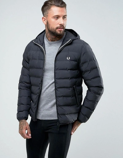 Fred perry brentham hooded jacket clearance navy