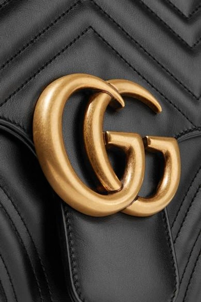 Shop Gucci Gg Marmont Large Quilted Leather Shoulder Bag