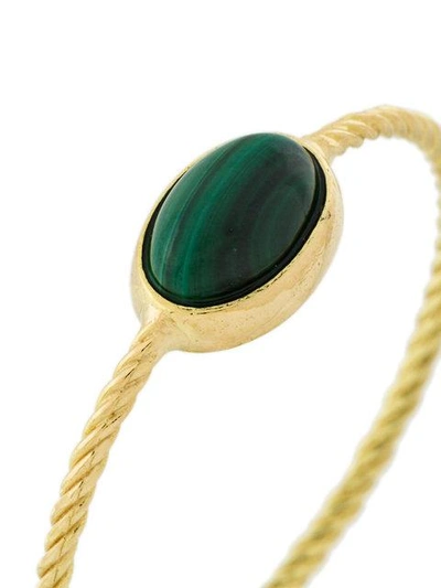 Shop Wouters & Hendrix Gold Delicate Malachite Ring In Gold
