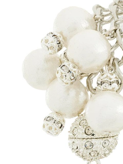 Shop Moy Paris Multi Layer Pearl Bracelet In Metallic