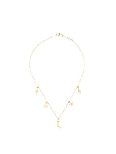 Shop Federica Tosi Moon And Star Necklace