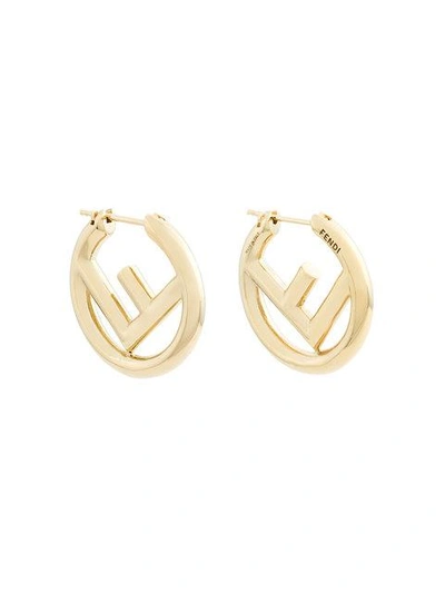 Shop Fendi F Logo Earrings